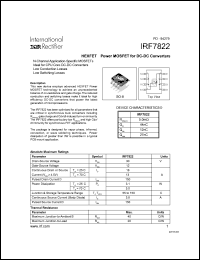 datasheet for IRF7822 by International Rectifier