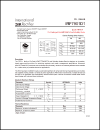 datasheet for IRF7901D1 by International Rectifier