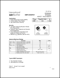 datasheet for IRF820AS by International Rectifier