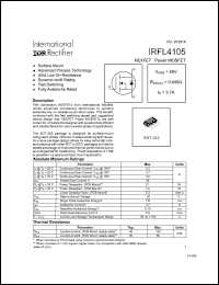 datasheet for IRFL4105 by International Rectifier