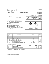 datasheet for IRFR3706 by International Rectifier