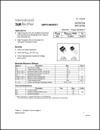 datasheet for IRFR3708 by International Rectifier