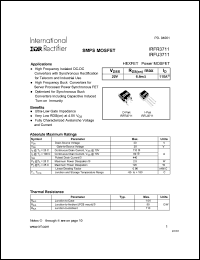 datasheet for IRFU3711 by International Rectifier