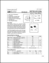 datasheet for IRFU9120N by International Rectifier