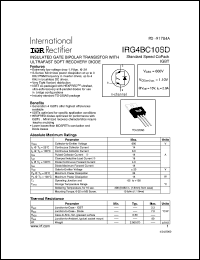 datasheet for IRG4BC10SD by International Rectifier