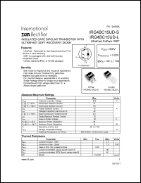 datasheet for IRG4BC15UD-S by International Rectifier