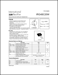 datasheet for IRG4BC20W by International Rectifier