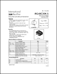 datasheet for IRG4BC30K-S by International Rectifier