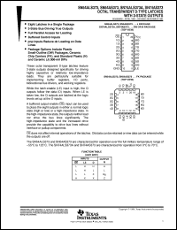 datasheet for SN54ALS373J by Texas Instruments