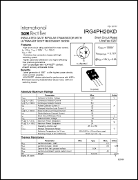 datasheet for IRG4PH20KD by International Rectifier