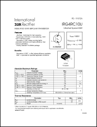 datasheet for IRG4RC10U by International Rectifier