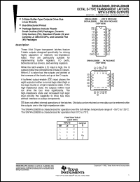 datasheet for SN54ALS563BJ by Texas Instruments