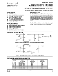 datasheet for IRU1205-25CL by International Rectifier