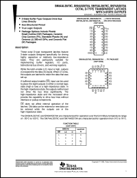datasheet for SN54ALS573CJ by Texas Instruments