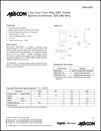 datasheet for DS54-0001-TR by M/A-COM - manufacturer of RF