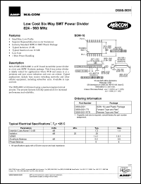 datasheet for DS56-0001-RTR by M/A-COM - manufacturer of RF