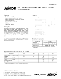 datasheet for DS55-0003-RTR by M/A-COM - manufacturer of RF