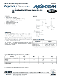 datasheet for DS52-0001-TR by M/A-COM - manufacturer of RF