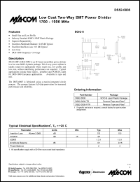 datasheet for DS52-0005-RTR by M/A-COM - manufacturer of RF