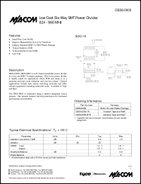 datasheet for DS56-0005-RTR by M/A-COM - manufacturer of RF
