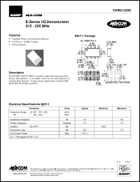 datasheet for EKIN2-220D by M/A-COM - manufacturer of RF