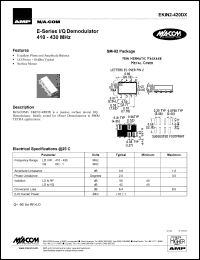 datasheet for EKIN2-420DX by M/A-COM - manufacturer of RF