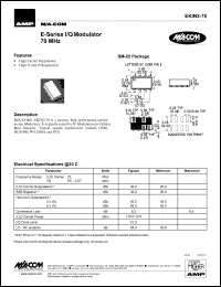 datasheet for EKIN2-70 by M/A-COM - manufacturer of RF