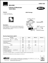 datasheet for EKIN2-150H by M/A-COM - manufacturer of RF