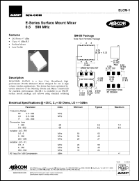 datasheet for ELCM-1 by M/A-COM - manufacturer of RF