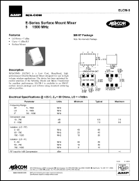 datasheet for ELCM-5 by M/A-COM - manufacturer of RF