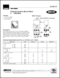 datasheet for ELCM-11X by M/A-COM - manufacturer of RF