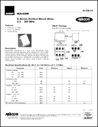datasheet for ELCM-1H by M/A-COM - manufacturer of RF