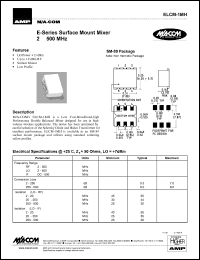 datasheet for ELCM-1MH by M/A-COM - manufacturer of RF