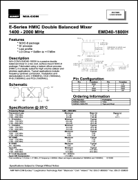 datasheet for EMD40-1800HTR by M/A-COM - manufacturer of RF