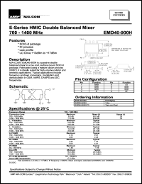 datasheet for EMD40-900HTR by M/A-COM - manufacturer of RF