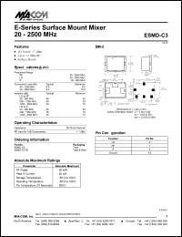 datasheet for ESMD-C3 by M/A-COM - manufacturer of RF