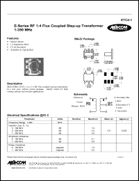 datasheet for ETC4-1 by M/A-COM - manufacturer of RF