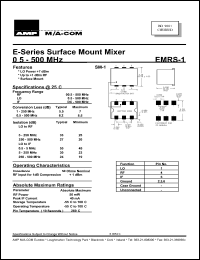 datasheet for EMRS-1 by M/A-COM - manufacturer of RF
