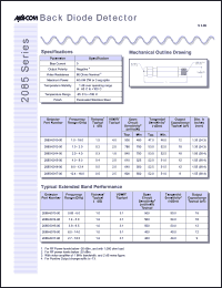 datasheet for 2085-6010-00 by M/A-COM - manufacturer of RF