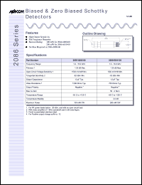 datasheet for 2086-6000-00 by M/A-COM - manufacturer of RF