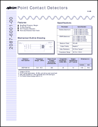 datasheet for 2087-6001-00 by M/A-COM - manufacturer of RF