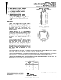 datasheet for SN54F373J by Texas Instruments