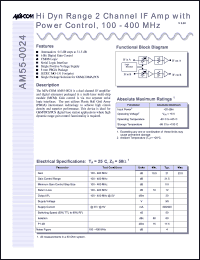 datasheet for AM55-0024 by M/A-COM - manufacturer of RF