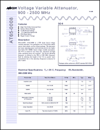 datasheet for AT65-0008TR by M/A-COM - manufacturer of RF