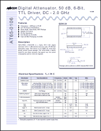 datasheet for AT65-0106TR by M/A-COM - manufacturer of RF