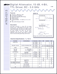 datasheet for AT65-0213-TB by M/A-COM - manufacturer of RF