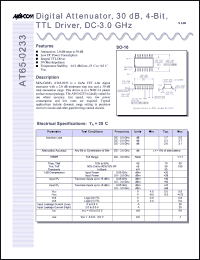 datasheet for AT65-0233 by M/A-COM - manufacturer of RF