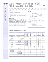 datasheet for AT65-0413TR by M/A-COM - manufacturer of RF