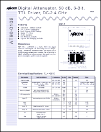 datasheet for AT90-0106-TB by M/A-COM - manufacturer of RF
