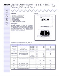 datasheet for AT90-0413-TB by M/A-COM - manufacturer of RF